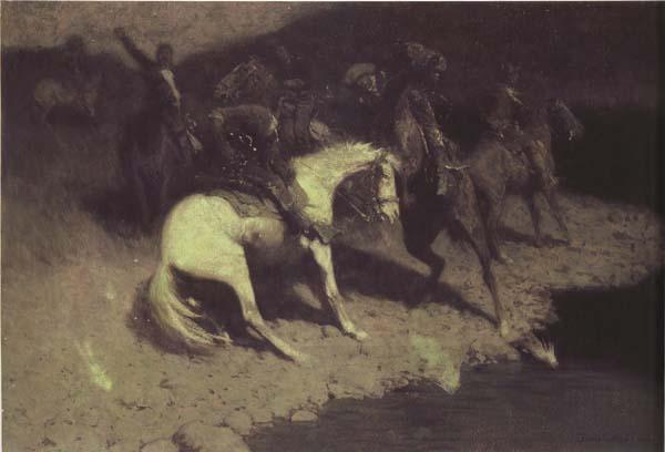 Frederic Remington Fired on (mk43) China oil painting art